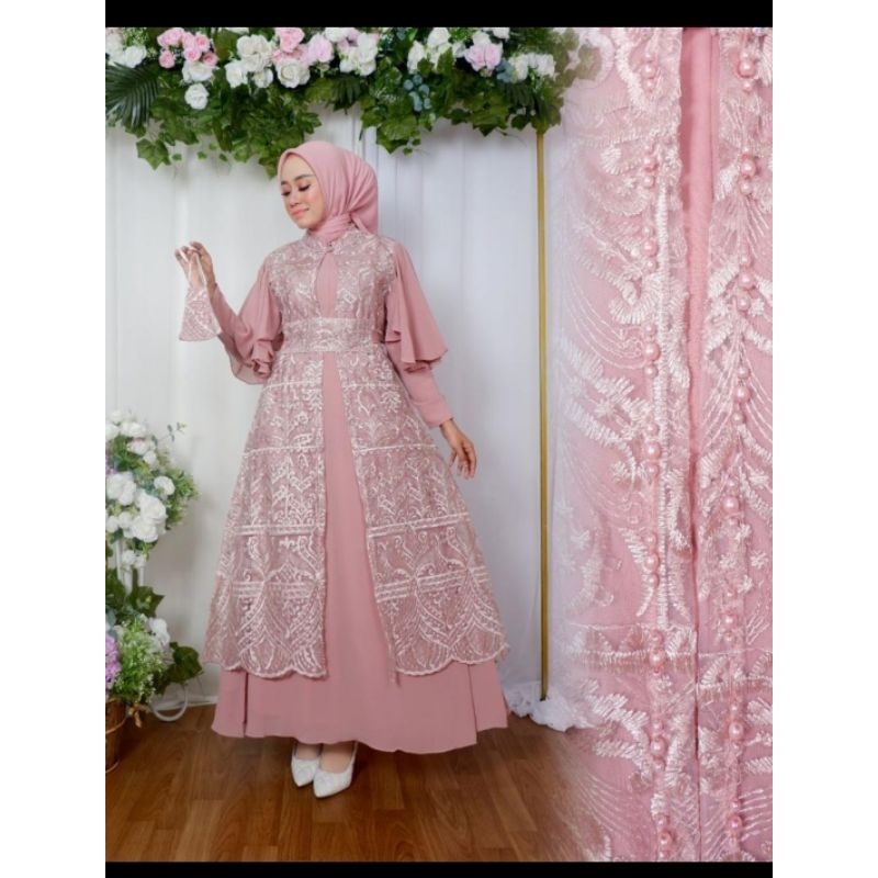 Dress Outer Terbaru Long Emira Tile Matt Tile Sapto