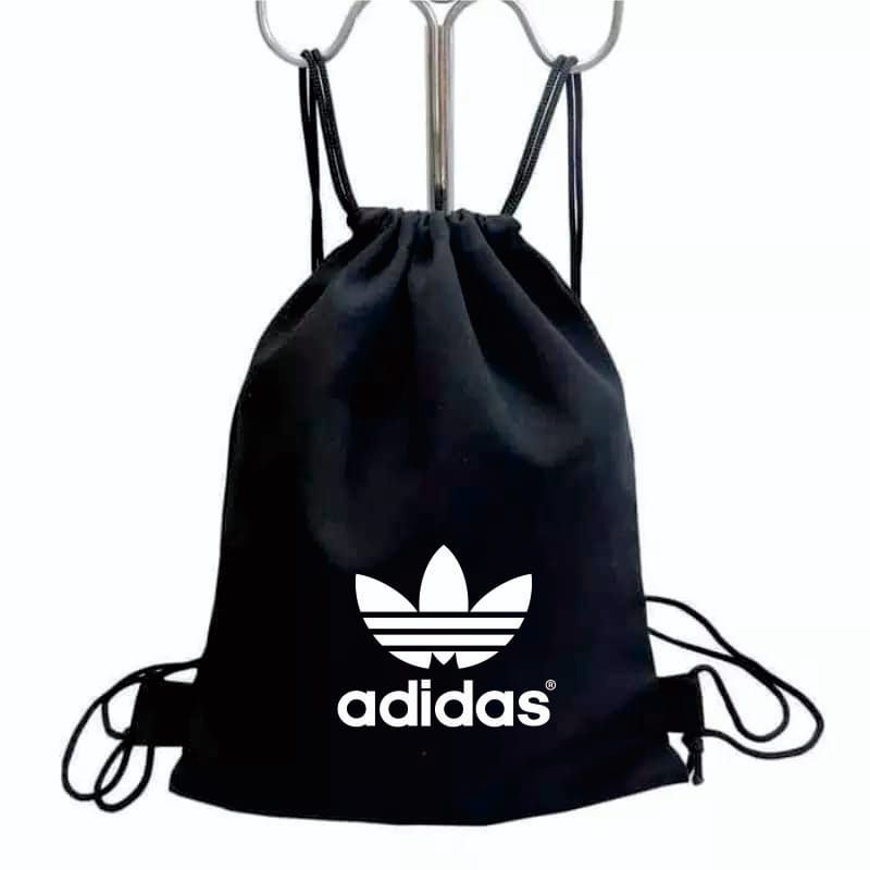 TAS SERUT DRAWSTRING BAG STRING BAG STRINGBAG BAHAN KANVAS TEBAL MOTIF  SABLON NIKE &amp; ADIDAS