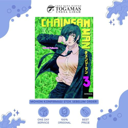 PRE ORDER! KOMIK CHAINSAW MAN 01/02/03 KARYA FUJIMOTO TATSUKI / DENJI / POWER / HAYAKAWA AKI / MAKIMA