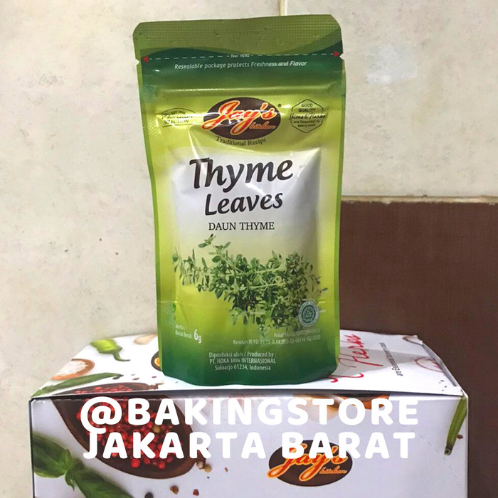 

Jay's Kitchen Thyme Leaves Zipper 6 GR | Jays Daun Thyme