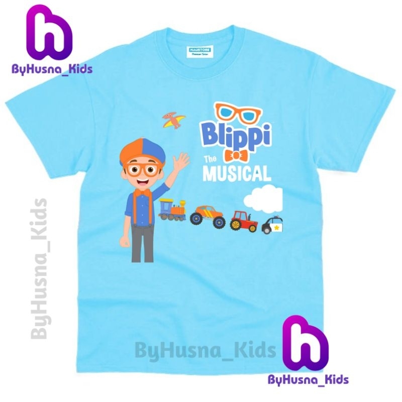 BLIPPI YUTUB BAJU ANAK KAOS ANAK GAMBAR CUSTOM BLIPPI ATASAN ANAK BAHAN PREMIUM