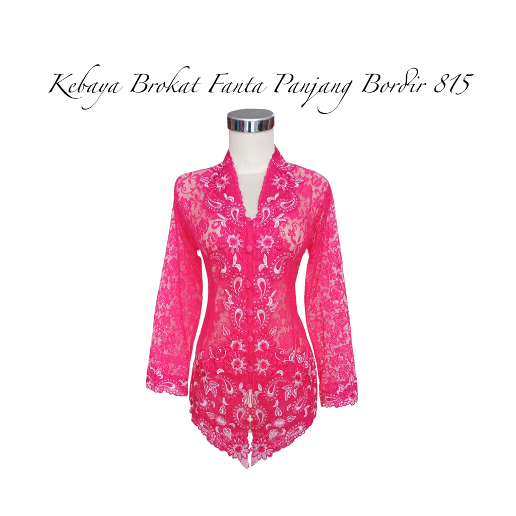 Kebaya Brokat Fanta Panjang Bordir 815