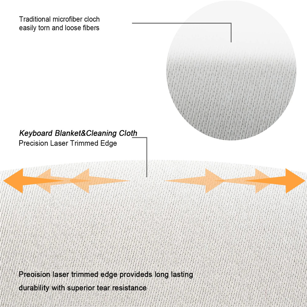 Kain Microfiber Pelindung Keyboard NPK Keyboard Protector Microfiber Cover Cloth 13 14 15 16 inch