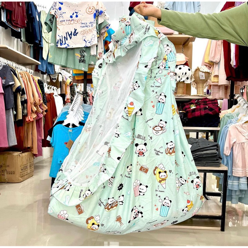 Littlezyan - Heldy Kain Ayunan Set Kelambu Katun