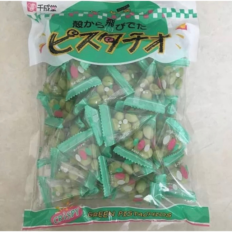 

Sennarido Crispy Green Pistachio Snack 225g | Kacang Pistachio Jepang BIG PACK