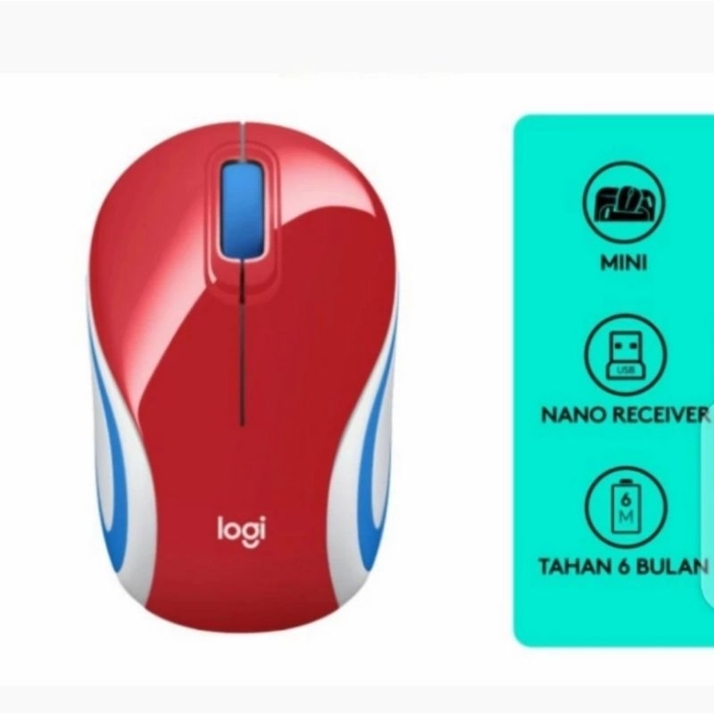 Mouse Logitech M187 Mini Wireless Garansi 1 Tahun