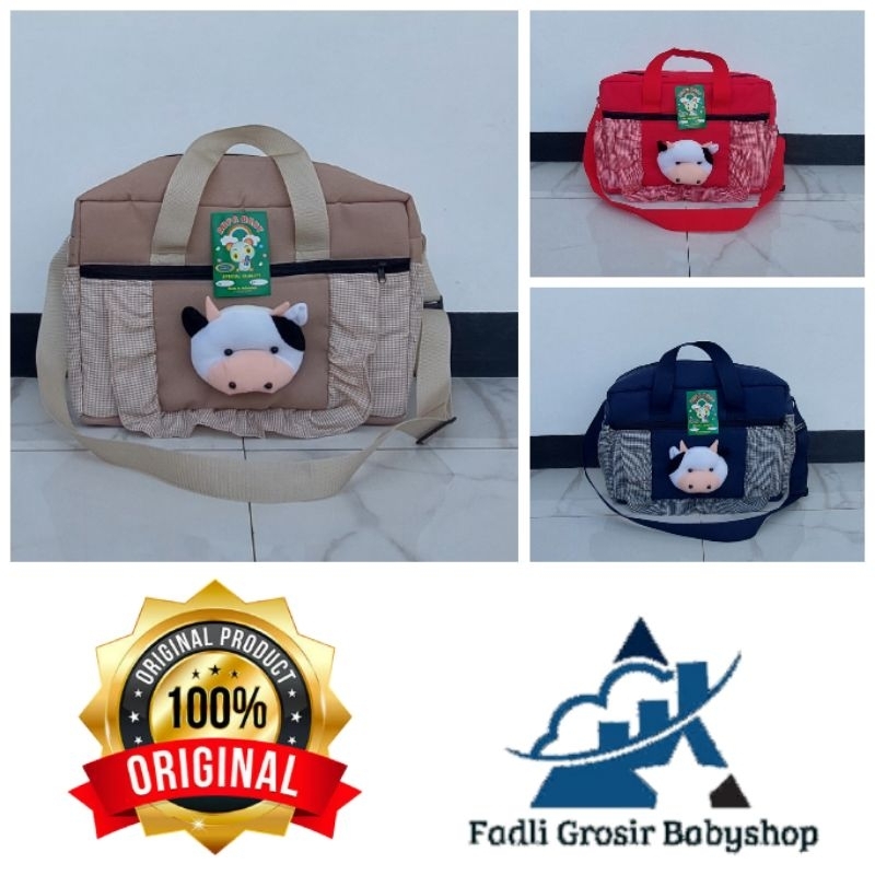 Tas Bayi Besar Renda Kerut Boneka Sapi Terbaru