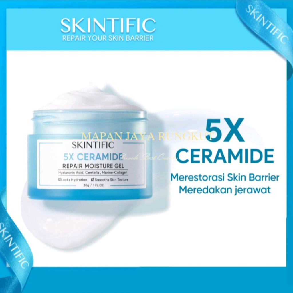 Skintific 5X Ceramide Barrier Repair Moisturizer Gel 30g Moisturizer Cream Pemutih Wajah