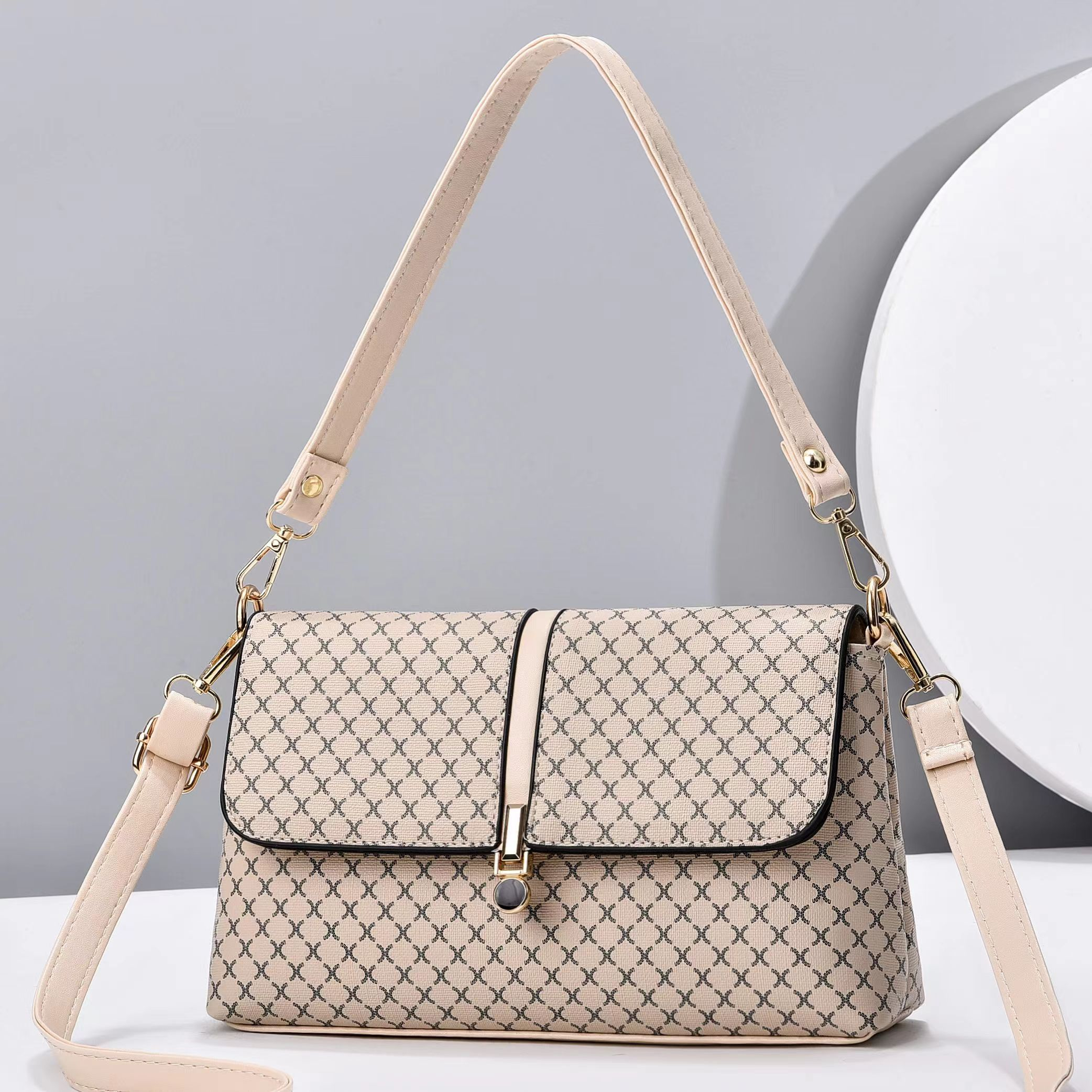 BJ43611 - BROWN/COFFEE/BLACK/BEIGE - TAS SLEMPANG HANDBAG JINJING WANITA FASHION IMPORT MODIS ELEGAN TERMURAH TERLARIS TERBARU BAGSTORE JAKARTA TAS BATAM BQ3611 EL4677 CR7928