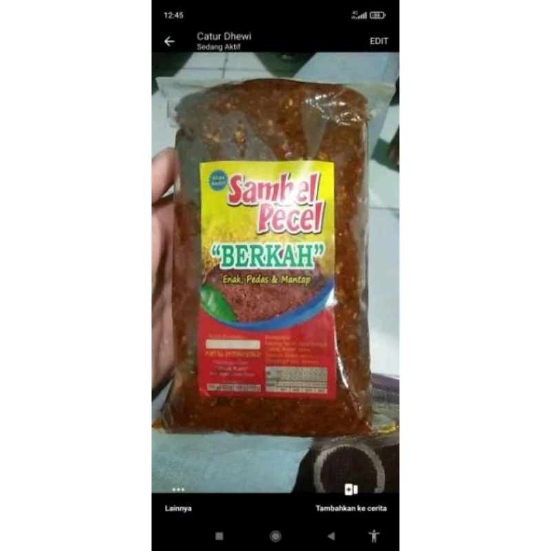 

sambal pecel kemasan 1 kg
