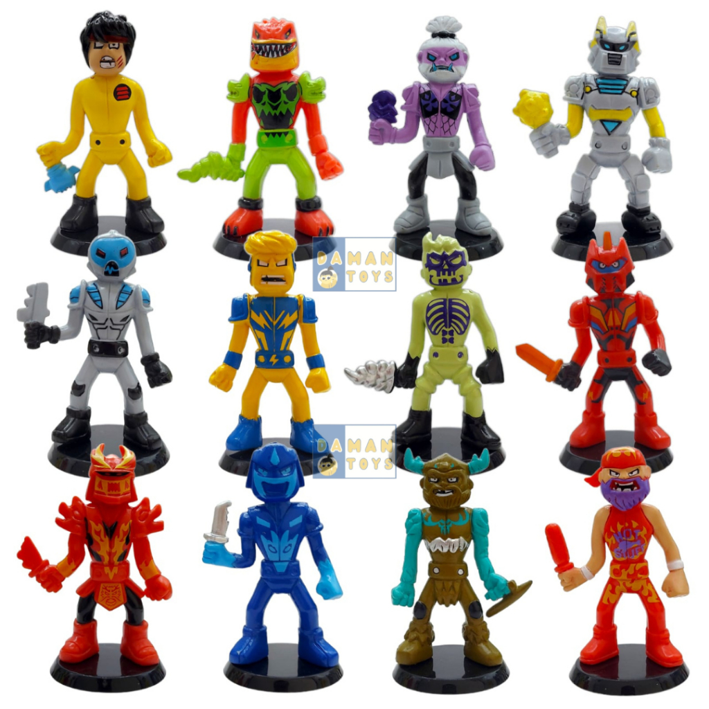 Mainan Akedo Ultimate Arcade Warriors Fight 12pcs