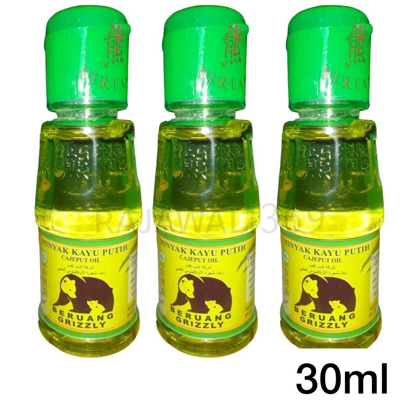 MINYAK KAYU PUTIH MURNI CAP BERUANG GRIZZLY 30ML KHAS MAKASSAR