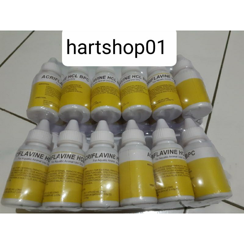 obat ikan acrivlafine hcl bpc 30ml acriflavine