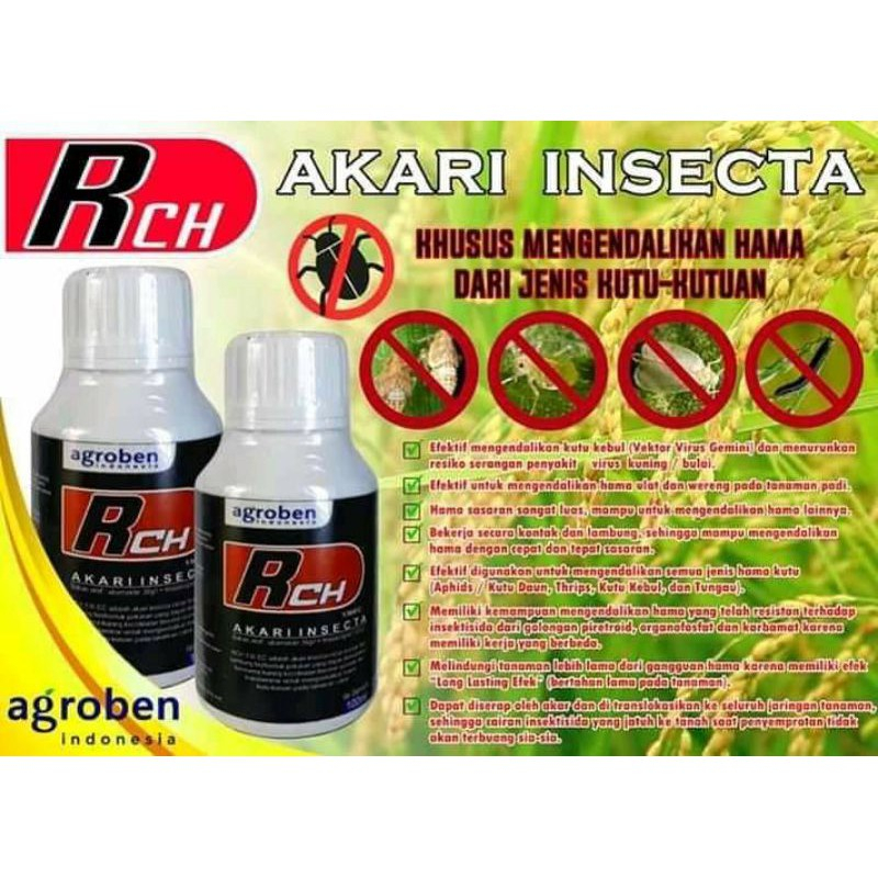 [2 BOTOL] Obat Pembasmi Hama Thrips, Kutu, Tungau 100ml Akari Insekta - Insektisida RCH Agroben
