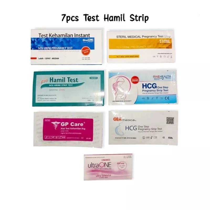 7pcs Test Hamil Strip ~ Test Kehamilan