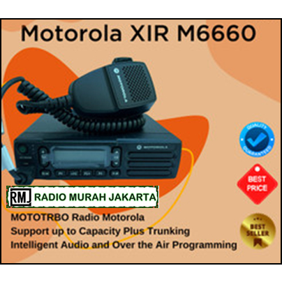 RADIO RIG MOTOROLA XiR M6660 VHF 45W - Radio Rig MOTOTRBO dengan Kualitas Suara Terbaik dan IP54 Rating