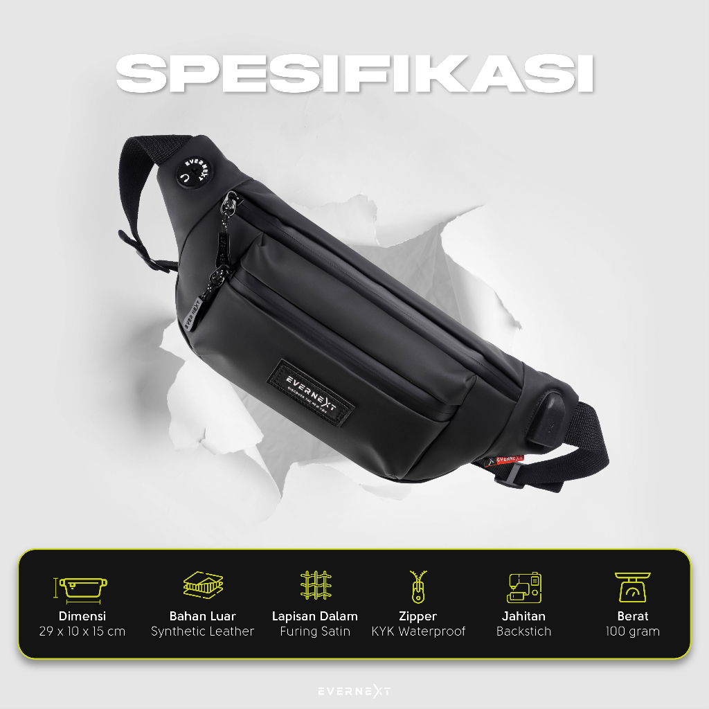 Tas selempang dan pinggang pria edisi eksklusif pria waterproof terbaru tas waist bag pria anti air tas slempang bahu pria laki laki tas waitsbag pria tas waisbag slingbag pria tas selempang cowok kualitas distro waterproof multifungsi pria kode VLKR46