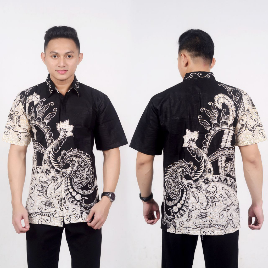 PAKET MURAH DAPAT 5 PCS Kemeja batik pria lengan pendek