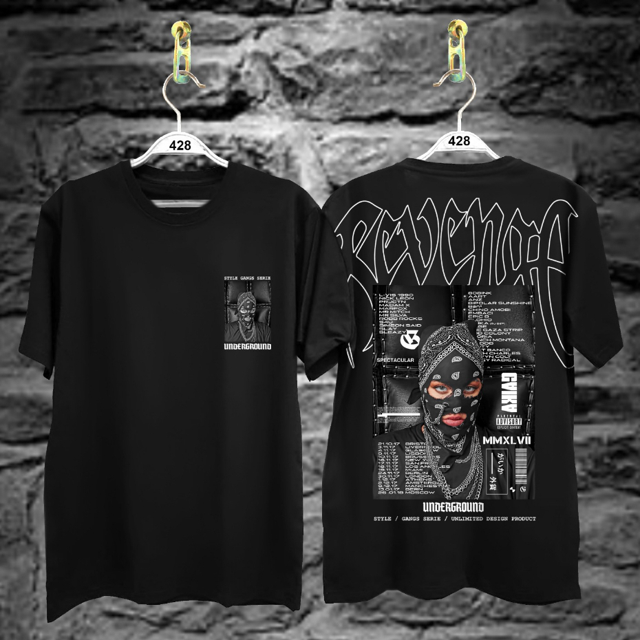 Kaos Tshirt Pria Terbaru Samurai Jepang Underground Warna Hitam Distro Lengan Pendek Motif Sablon Bergambar Keren