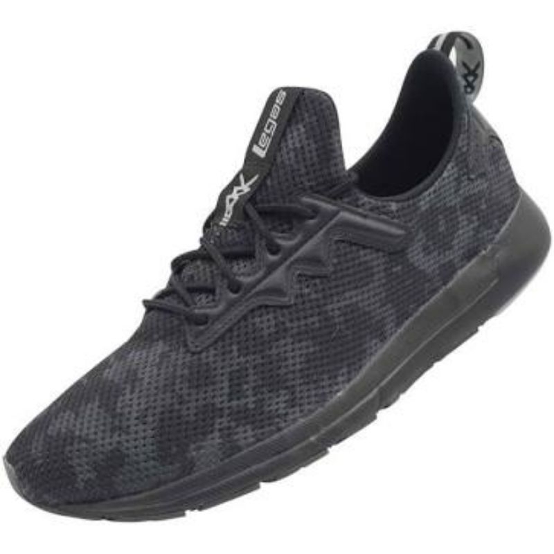 Sepatu League Legas Hitam Full Swg Camo La U Running Shoes Unisex Pria Wanita Original