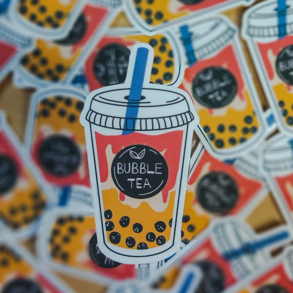 

Sticker Custom Waterproof Bubble Tea Kualitas Anti Air Tahan Gores Stiker Bubble Tea - Laptop/ Jurnal/ Tumbler/Koper/Cermin/ Kulkas DLL