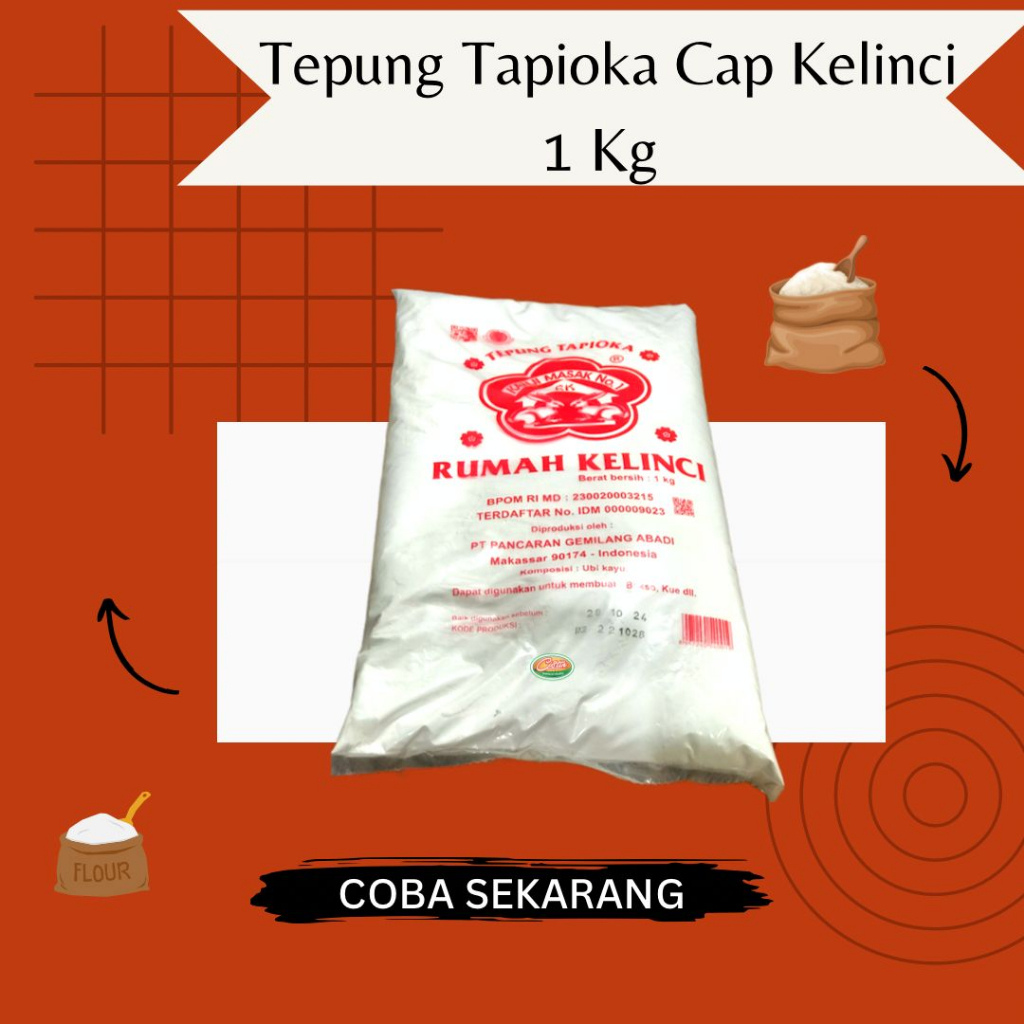 

Tepung Kanji Rumah kelinci 1kg