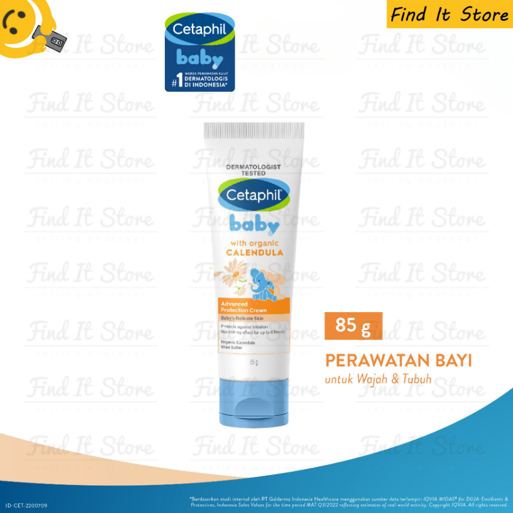 Cetaphil Baby Advanced Protection Cream With Organic Calendula 85gr Krim Perawatan Bayi BPOM Original