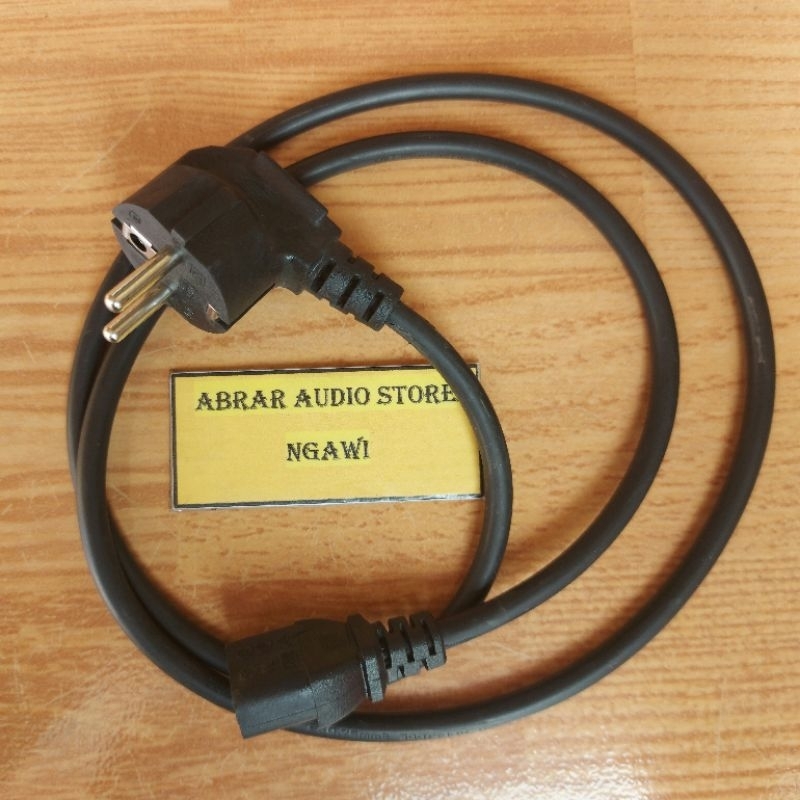 JEK / KABEL AC COMPUTER XINBEST 2 X 0,75 1,2 METER HITAM TEMBAGAPANJANG 1,2 METER