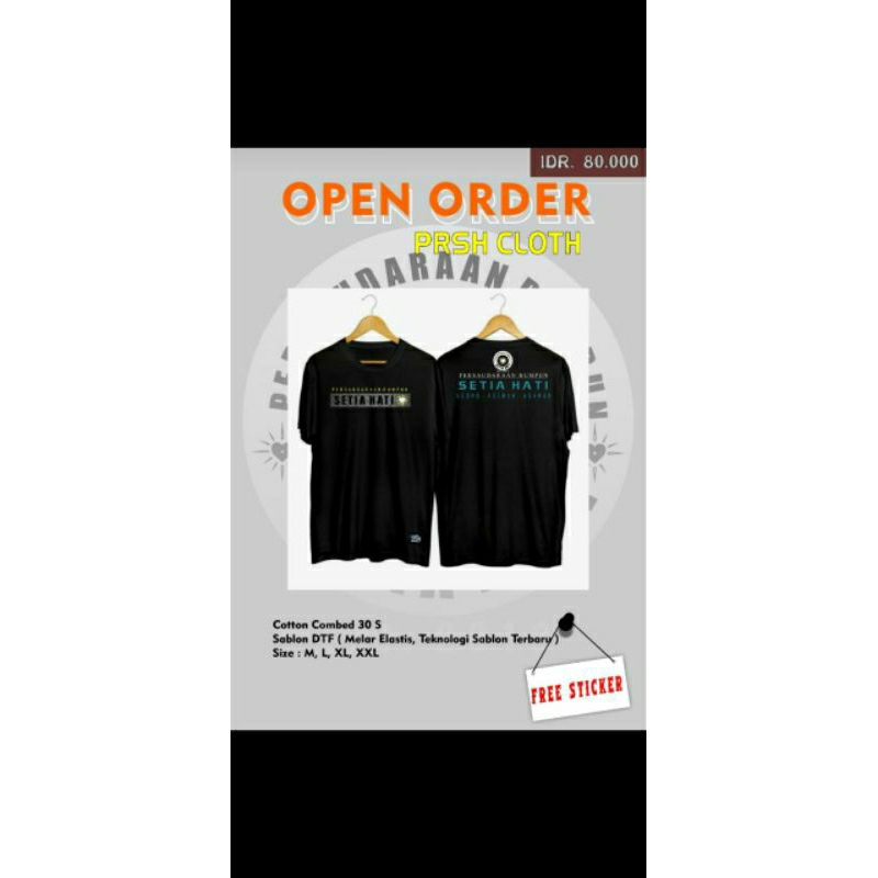 KAOS PRSH/SETIA HATI/NGEMRONISME/SH/KAOS RUMPUN/KAOS PRSH