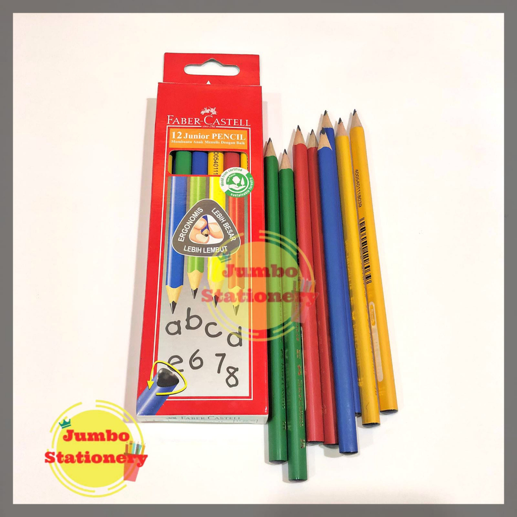 Pensil Faber Castell 2B Junior Triangular Pensil Segitiga Satuan