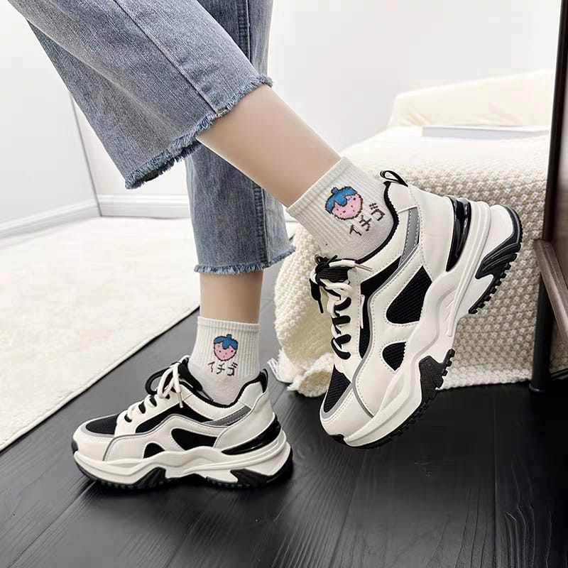 GROSIRTAS &quot;FREE BOX&quot; LV0218 Sepatu Sneakers Wanita Import Sport Shoes Sepatu Fashion Wanita Korea Premium Quality