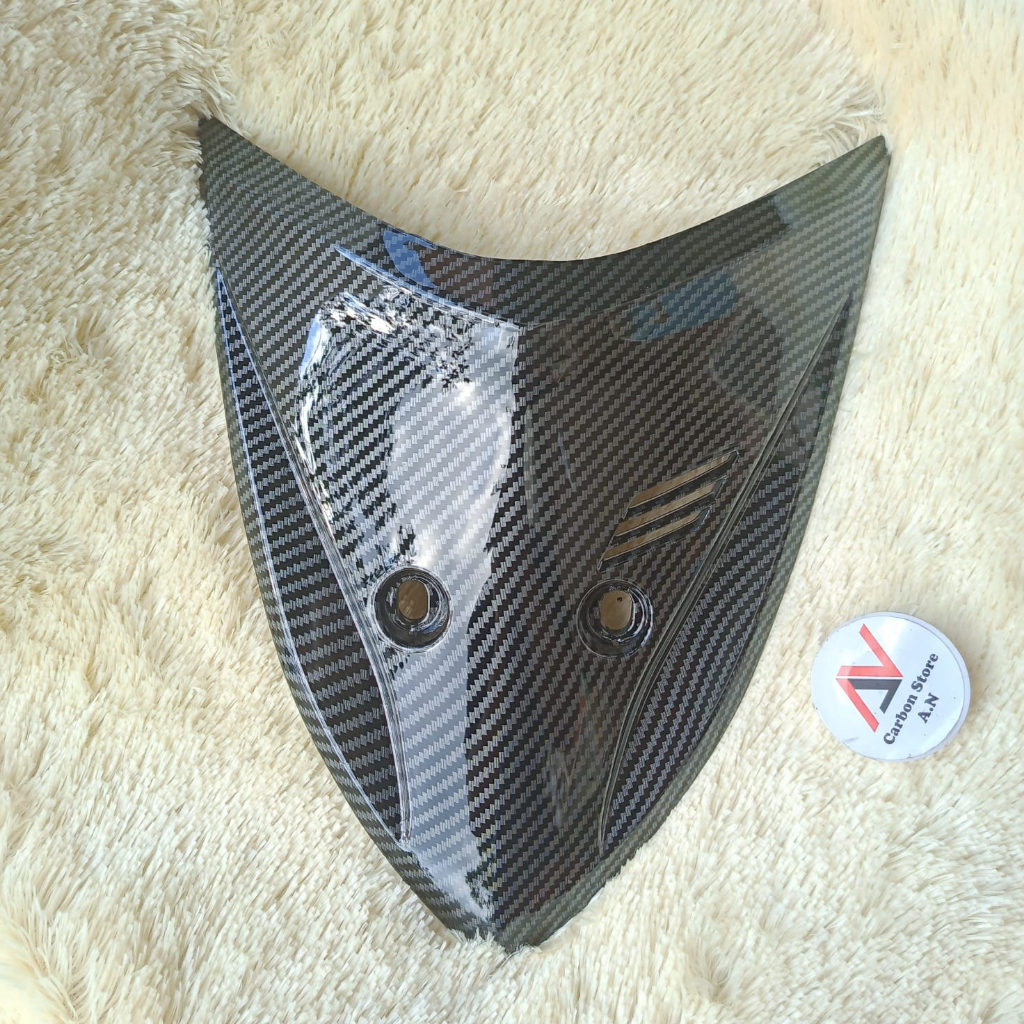 Cover Panel Kecil Dasi Depan Vario 110 CW Karbu Lama Old Full Carbon - Karbon Celup - Karbon WTP - K