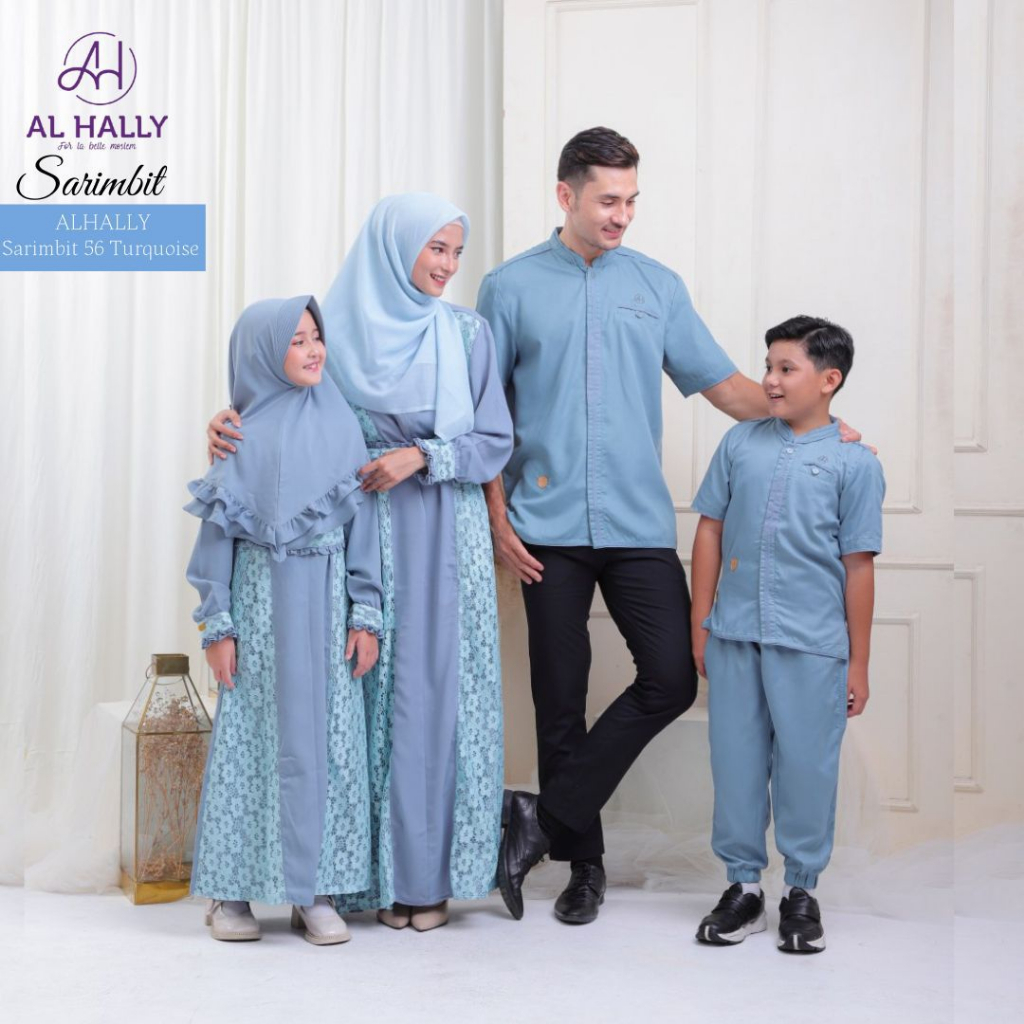 (COD) SARIMBIT KELUARGA ALHALLY SARIMBIT 56 TURQUOISE || SAFIRA - SYAFI