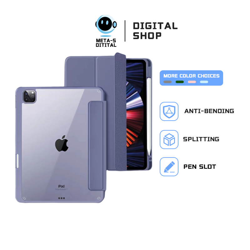 iPad Transparent Case Shockproof Pencil Holder for iPad Mini 6 8.3&quot; / 5th-6th Gen 9.7&quot; / 7th-9th Gen 10.2&quot; / 10th Gen 10.9&quot; / Air 4,5 10.9&quot; / Pro 2018-2022 11/pro 12.9&quot;