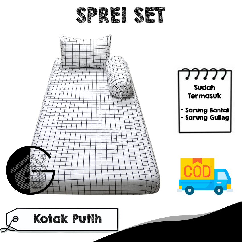 Sprei single Aesthetic Ukuran 90x200x15 no 4