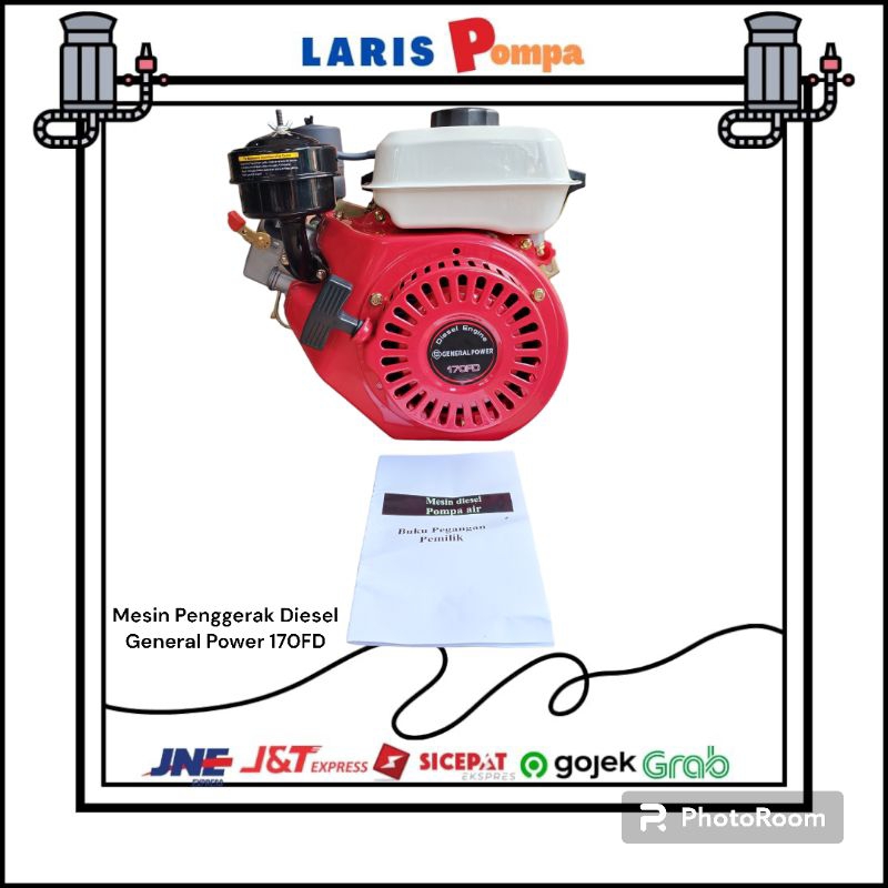 Mesin Penggerak Diesel General Power 170FD / Engine Solar General 5HP