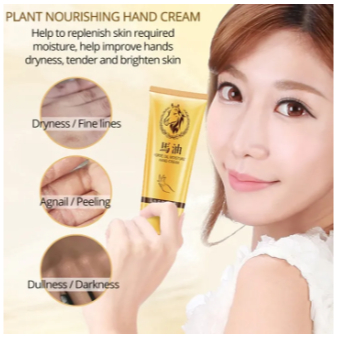 COD Images Hand Cream Horse Oil /Krim Melembabkan Kulit Tangan Kaki Kering Kasar dan Tumit Pecah2