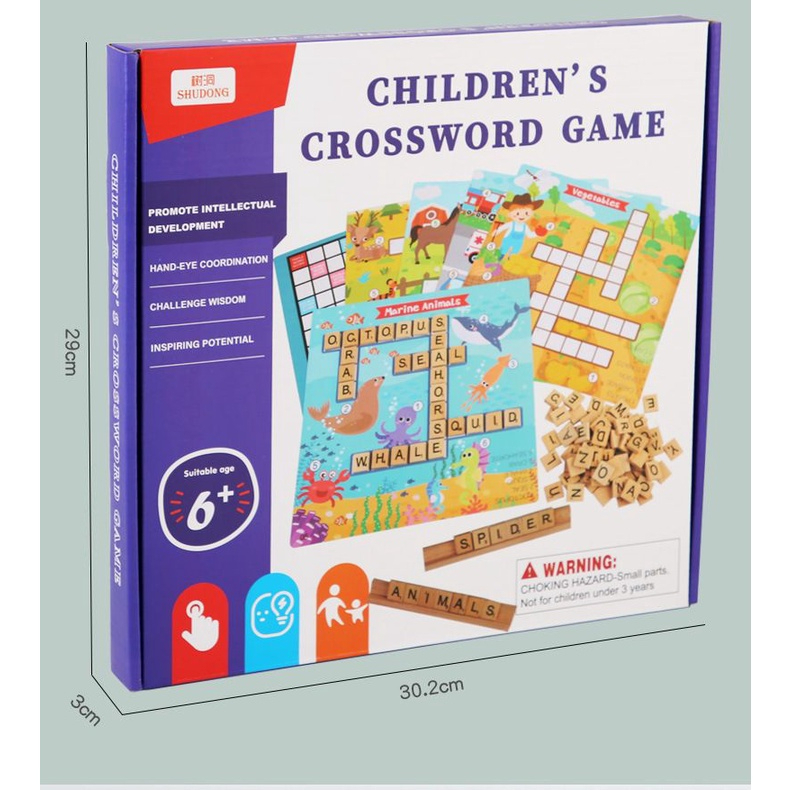 Mainan Edukasi - Treehole Childrens Crossword Game SD30 - Mainan Puzzle