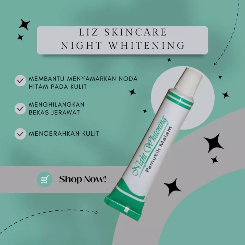 liz skincare night whitening