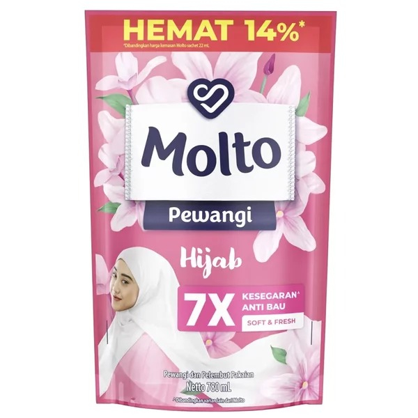 Molto / Pewangi Soft &amp; Fresh / Pewangi Pakaian / 780ml