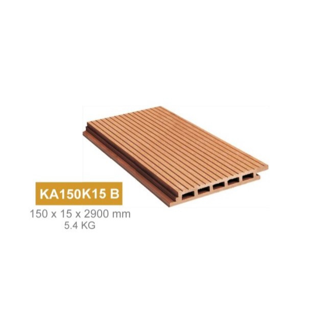 Paket WPC Decking Dinding KA150K15 B 5btg dan WPC Partisi KA40S25 5btg - Warna Wood