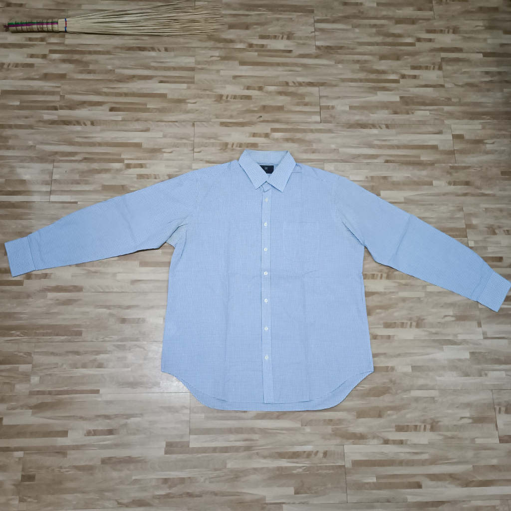 Kemeja Marks & Spencer Biru Original Bekas