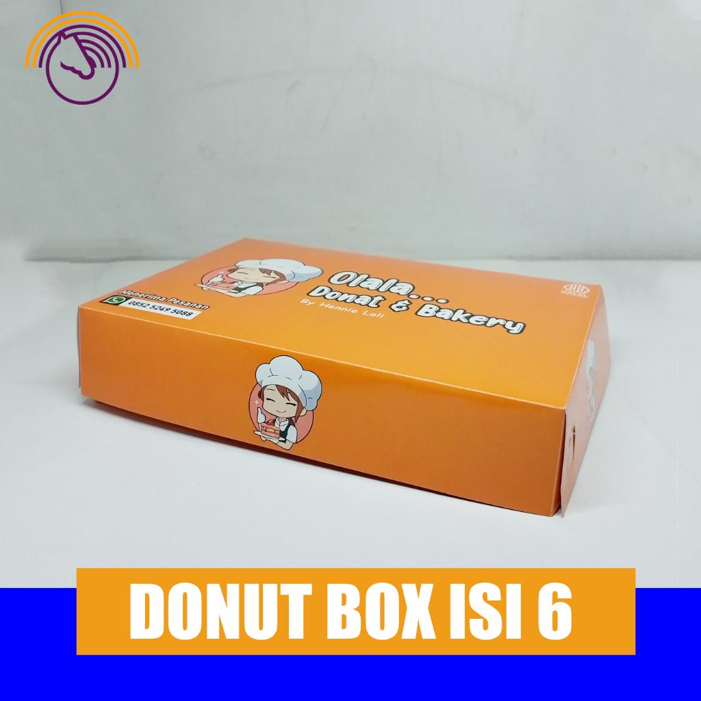 

CUSTOM - Box Donat - Box Kue - Donut Box - Dus Donat