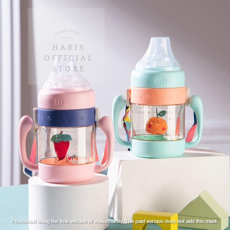 BOTOL MINUM ANAK / BABY KAPASITAS 340ML KARAKRTER LUCU BPA FREE EMPENG