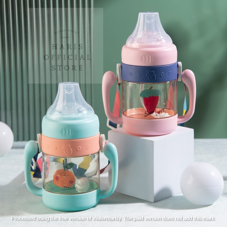 BOTOL MINUM ANAK / BABY KAPASITAS 340ML KARAKRTER LUCU BPA FREE EMPENG