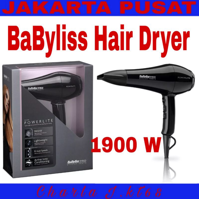 Babyliss Pro Hair Dryer BAB5589bku 1900 Watt