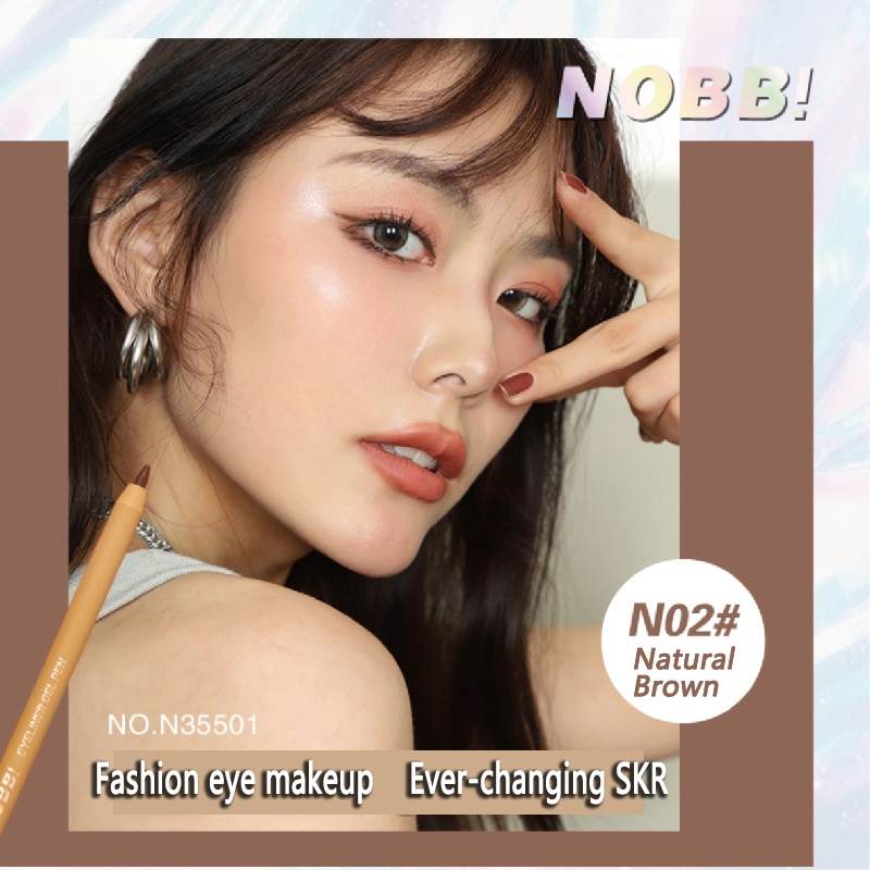 NOBB! Smooth Eyeliner Gel Pencil Anti Air Tahan Lama No Fading Eyeliner Pen N35501