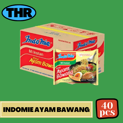 

Indomie Ayam Bawang 1 Karton isi 40pcs