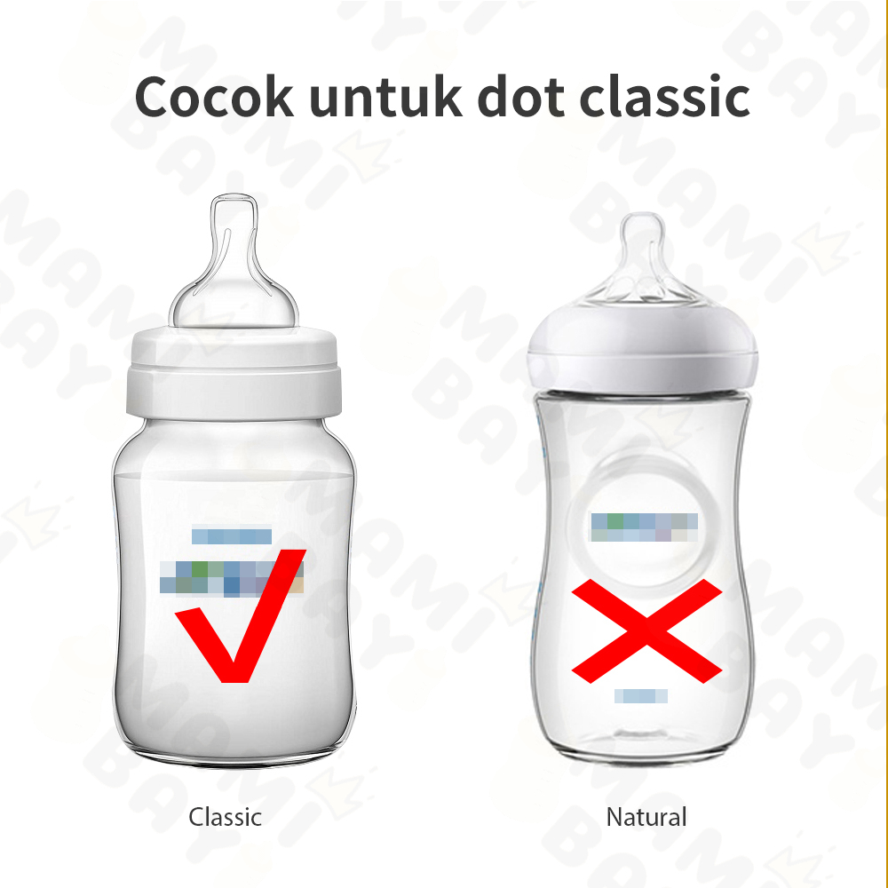 Mamibayi Dot bayi Silikon untuk botol susu 5CM BPA Free