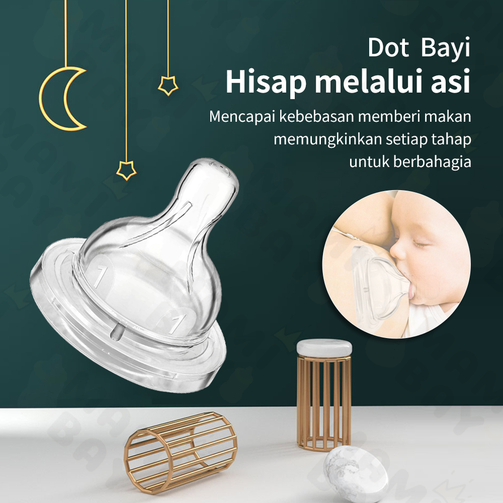 Mamibayi Dot bayi Silikon untuk botol susu 5CM BPA Free